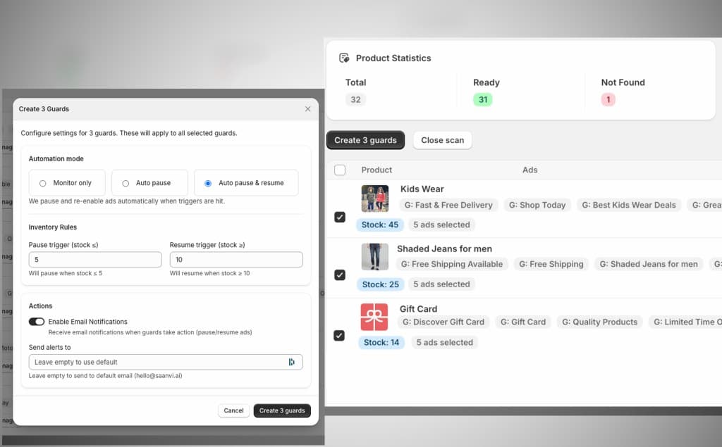 SpendGuard guard setup interface